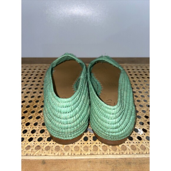 Artemis Design Co X Susan Tucker Woven Loafers Green Size 7 - Picture 3 of 8